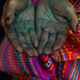 Indigo dye.